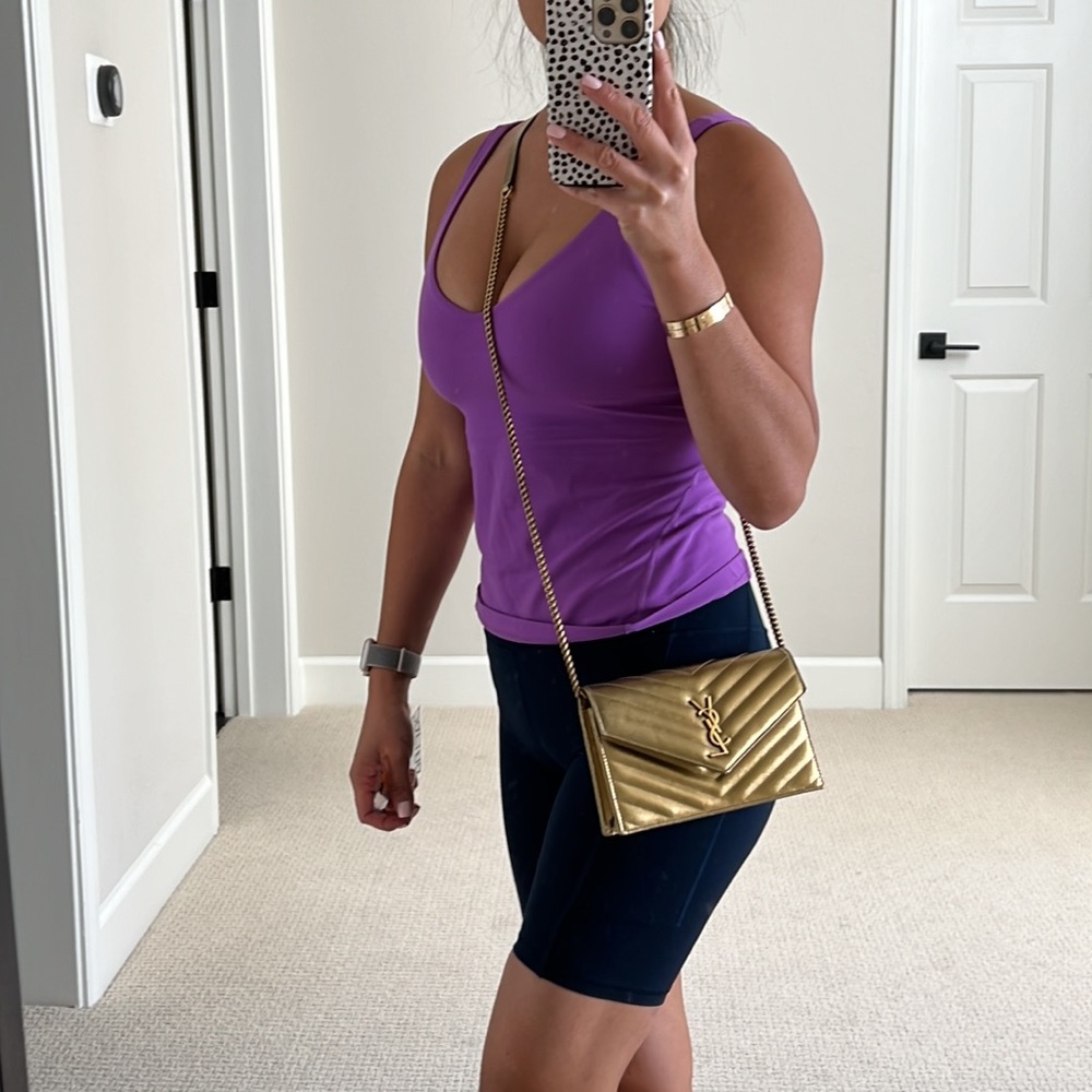 YSL Gold wallet on chain with detachable strap - Picture 13 of 16